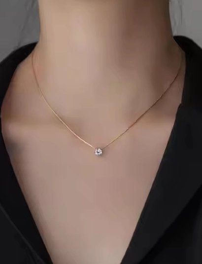 Classic Diamond Style Pendent Necklace Stainless Steel 316L anti tarnish jewellery