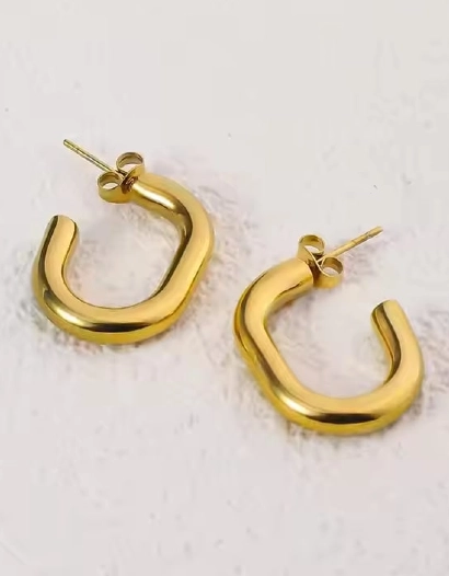 Classic Thin u-shaped vinatge Ear Studs 316L anti tarnish jewellery